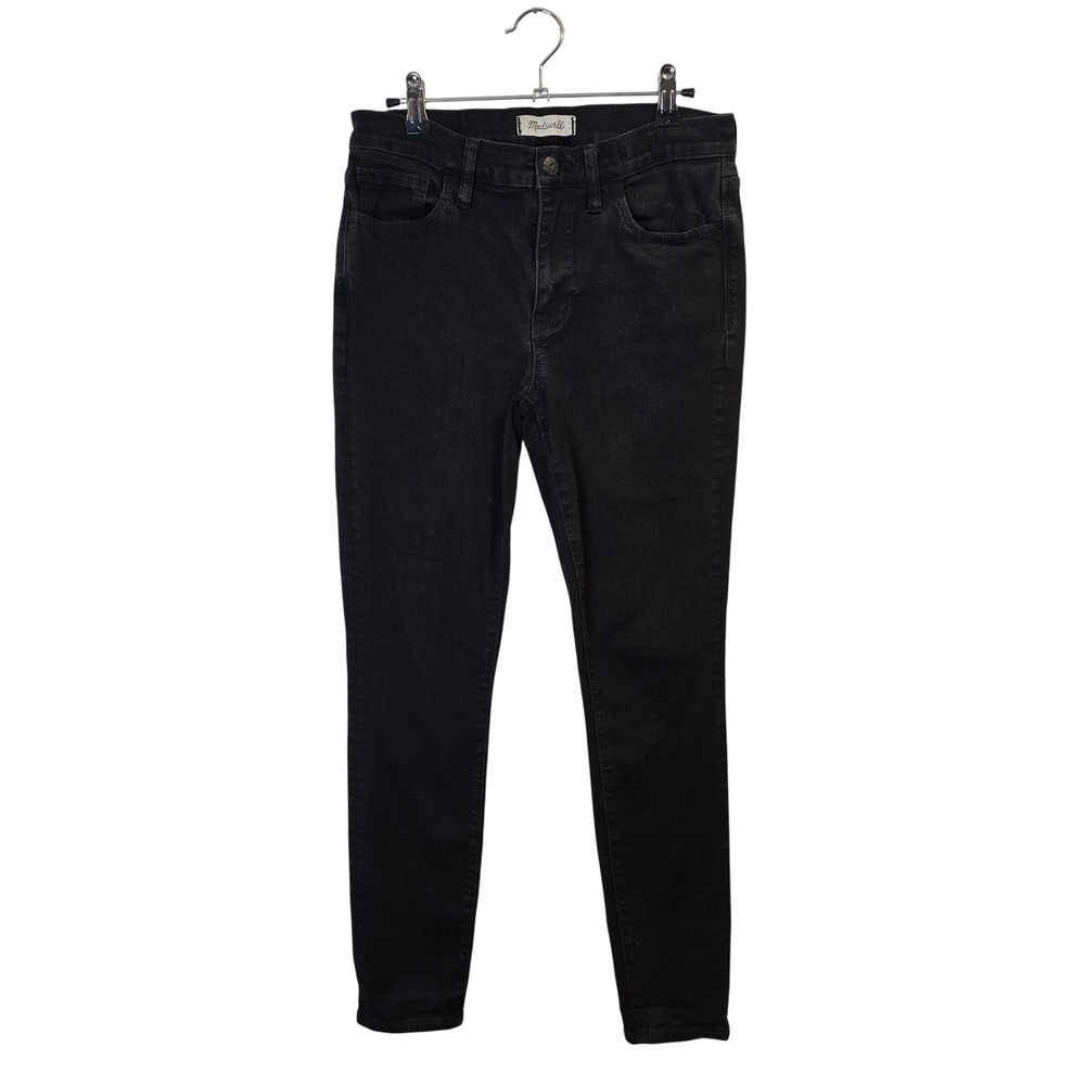 Madewell Roadtripper Skinny Jeans Women 28 Black High Rise Stretch Denim